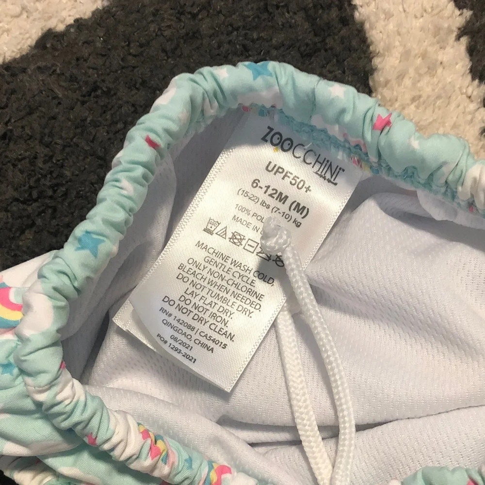 Light Blue Rainbow Diaper Cover